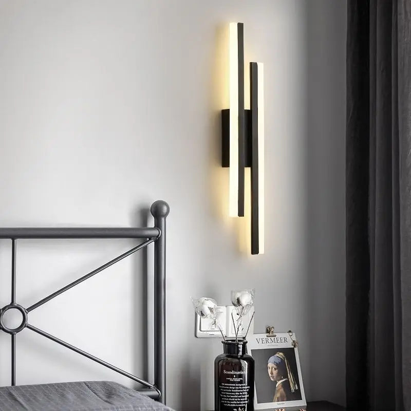 Stylish Black Gold LED Wall Light