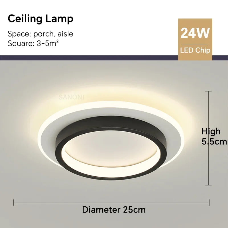 Stylish LED Hanging Ceiling Light Fixture