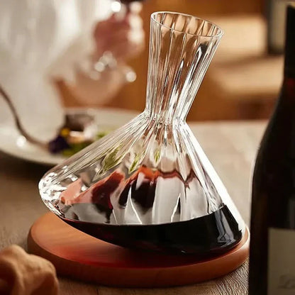Luxury Clear Glass Wine Decanter 1L - Cofik