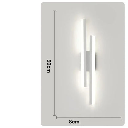 Slim LED Wall Light Fixture for Bedroom and Hallway