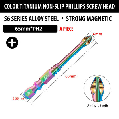 Strong Titanium Magnetic Screwdriver Bit