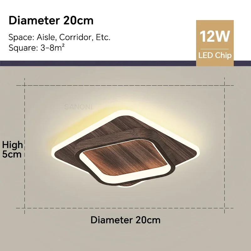 Stylish LED Hanging Ceiling Light Fixture