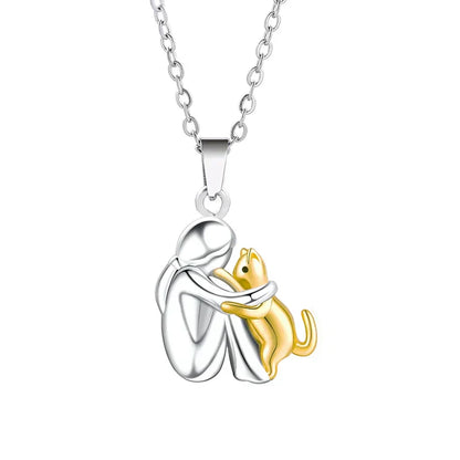Beautiful Embrace Pendant Necklace Fashion Jewelry