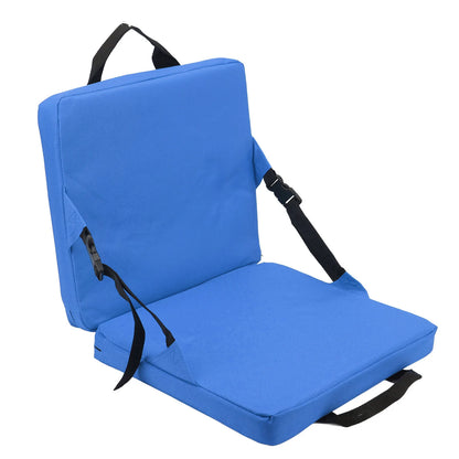 Portable Folding Chair with Back Support and Cushion - Cofik