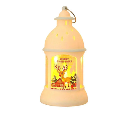 Festive Holiday LED Santa Lanterns