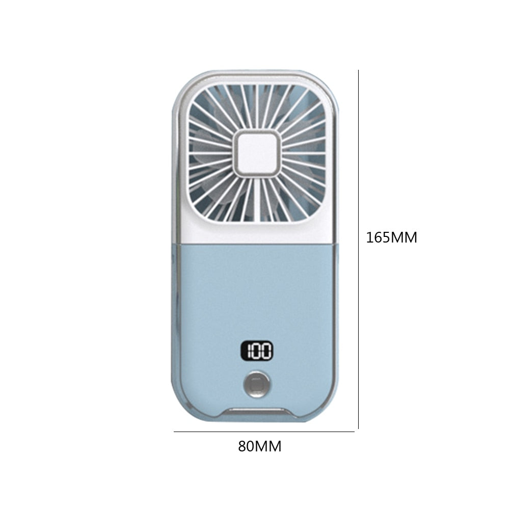 Compact Rechargeable Phone Cooling Fan Stand