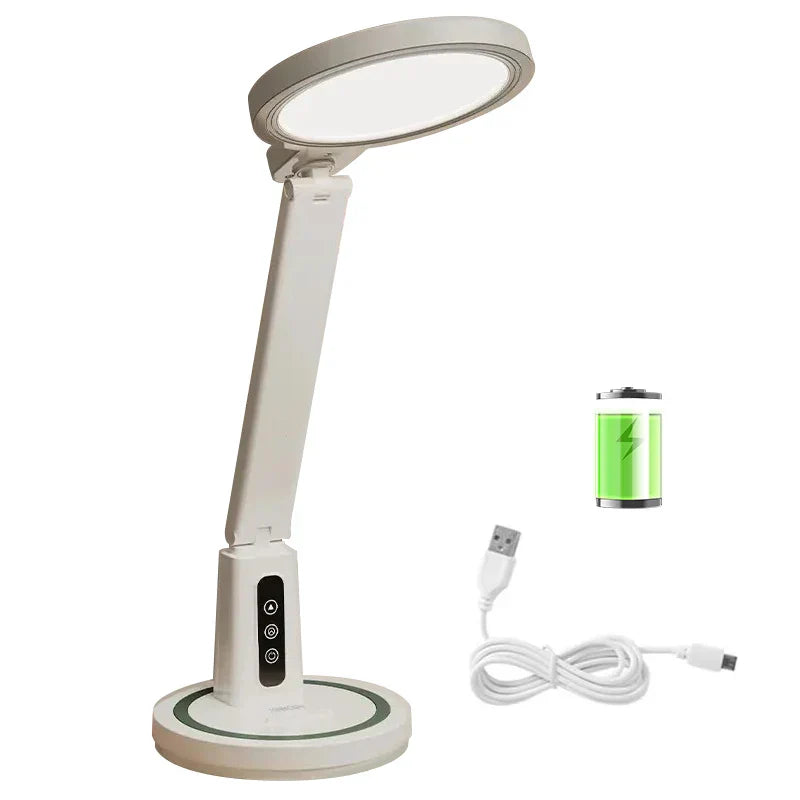 Compact LED Desk Lamp with USB Port and Adjustable Arm - Cofik