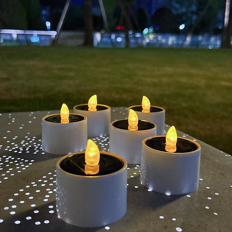 Outdoor Solar LED Candles with Flickering Light - Cofik