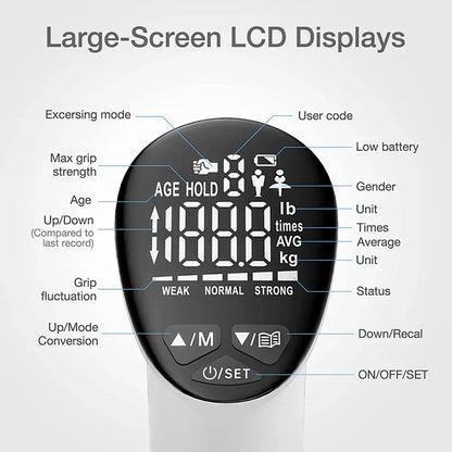 Compact Digital Hand Grip Exerciser