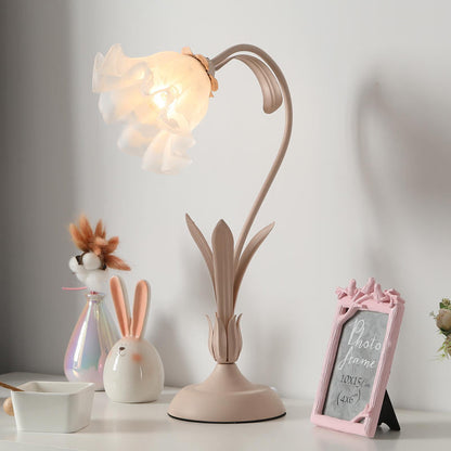 Pretty Floral Scandinavian Desk Lamp
