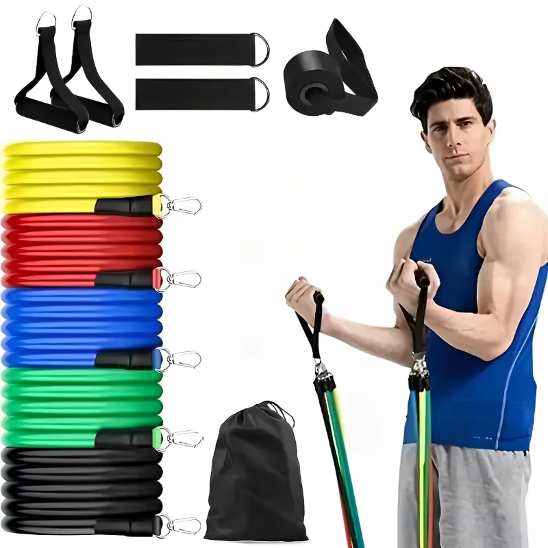 Premium Resistance Band Exercise Kit with Handles and Straps - Cofik