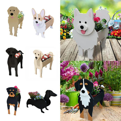 Cute Dog Planter Pot - Fun Animal Flower Holder