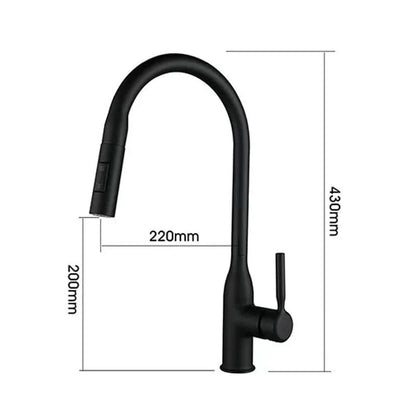 Cofik | Modern Steel Faucet with Pull Down Sprayer