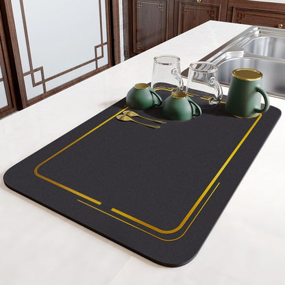 Non Slip Kitchen Mat for Dry Dishes