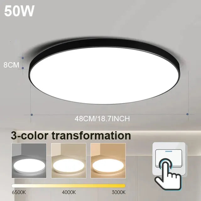 Bright Round LED Ceiling Light 18-72W
