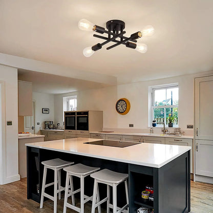 Modern 4 Head LED Ceiling Light Fixture