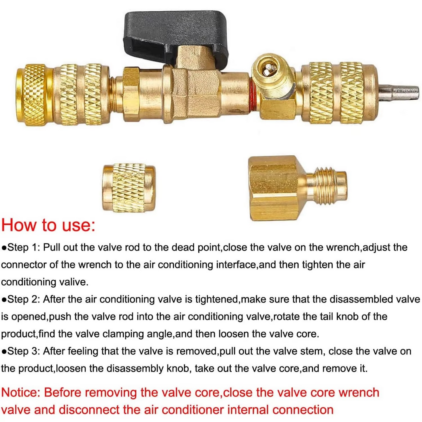 Easy Use HVAC Valve Core Tool Set