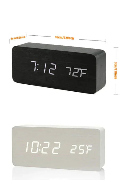 Compact LED Clock with Multiple Display Modes