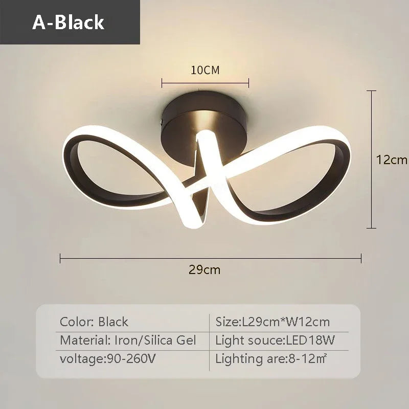 Simple LED Ceiling Lamp - Sleek Linear Light Fixture