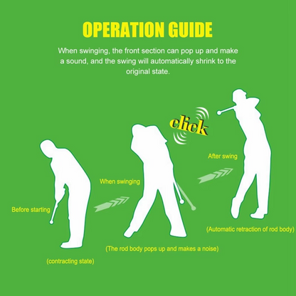Accurate Golf Swing Trainer with Adjustable Feedback