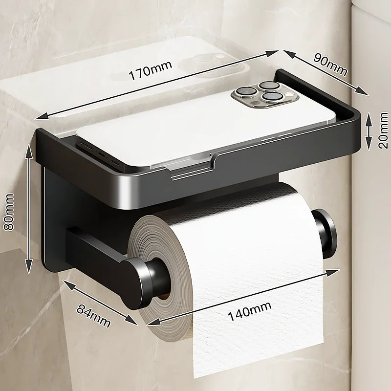 Stylish Wall Mount Metal Tissue Holder