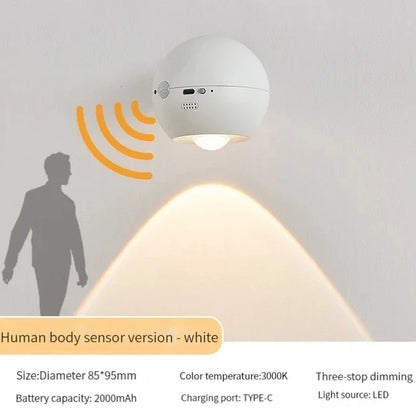 Compact LED Adjustable Wall Light