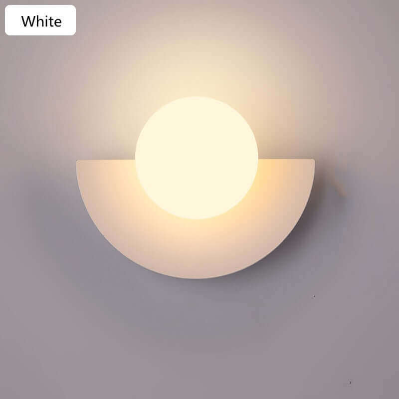 Round Metallic Wall Lamp