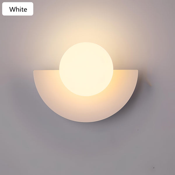 Contemporary Half-Round Wall Light