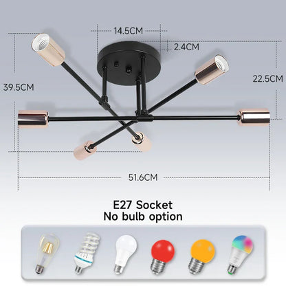 Stylish 6-Light LED Pendant Ceiling Lamp