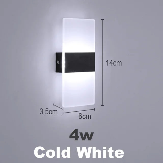 Stylish LED Wall Light - Versatile 3 Color Adjustable Lamp