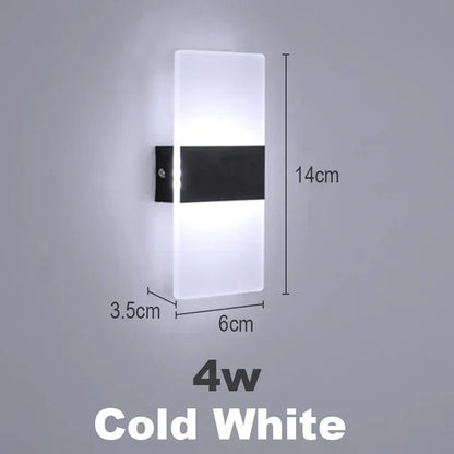 Stylish LED Wall Light - Versatile 3 Color Adjustable Lamp