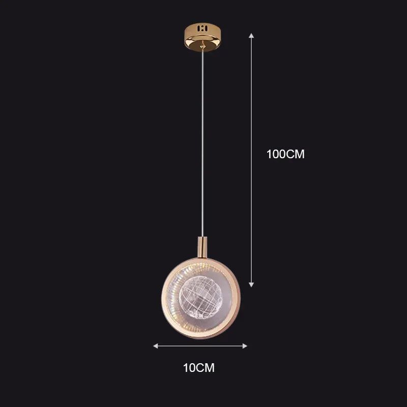 Elegant Glass Drop Pendant Light