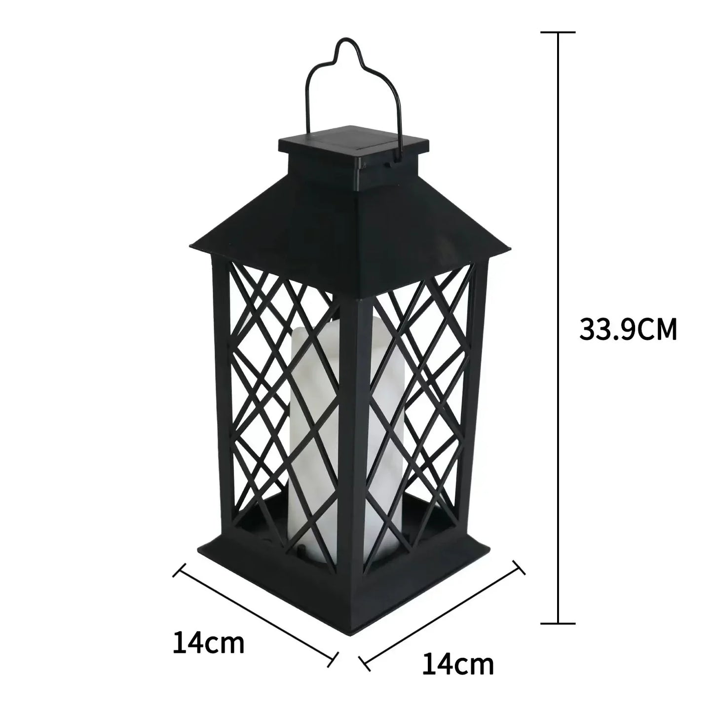 Rustic Garden Solar Powered Lantern - Cofik