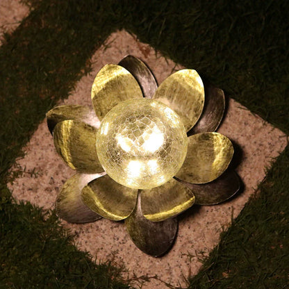 Colorful Outdoor Crackle Solar Lamp