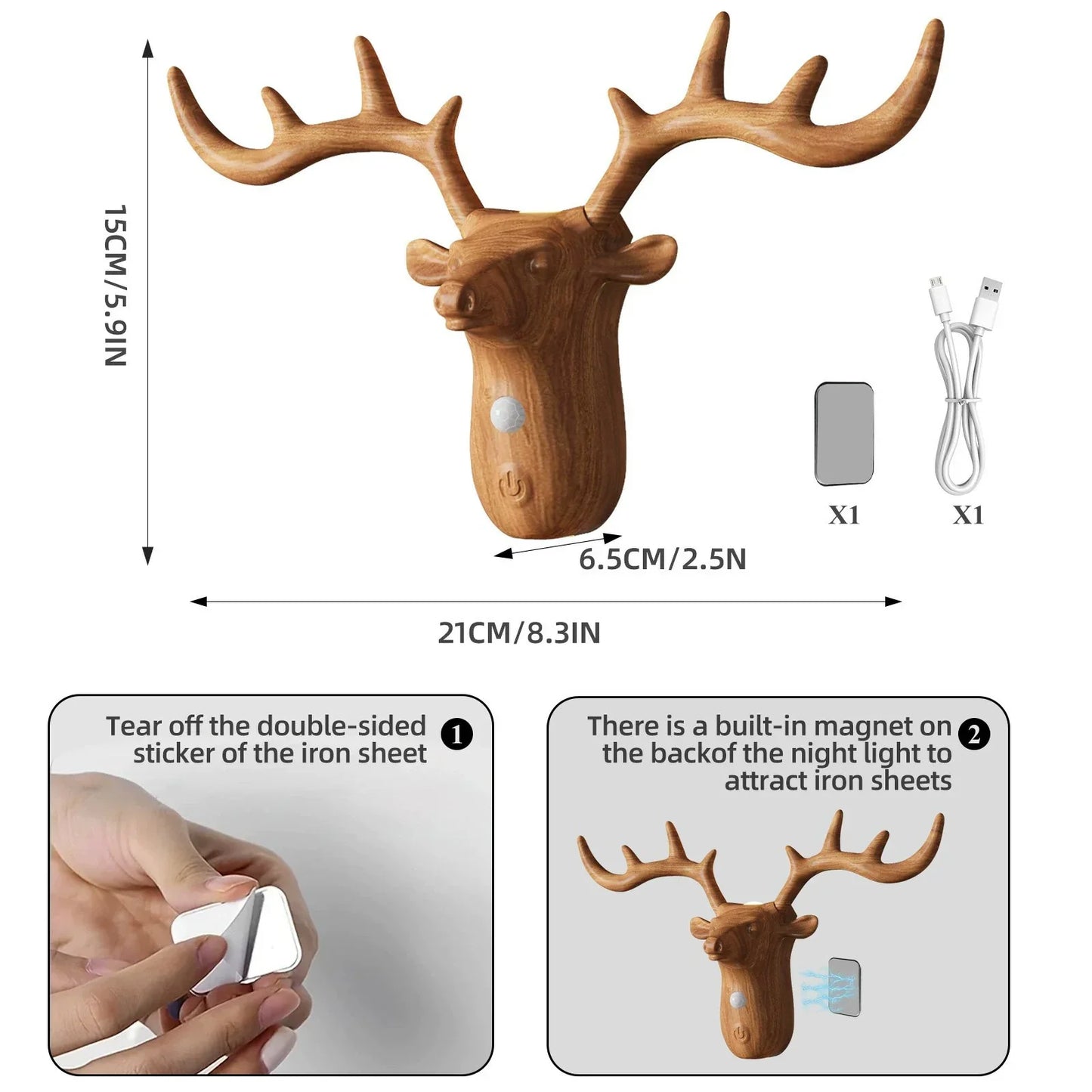 Smart LED Wireless Bedroom Wall Light with Motion Sensor