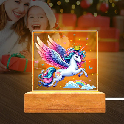 Colorful LED Kids Night Lamp Fun USB Desk Light
