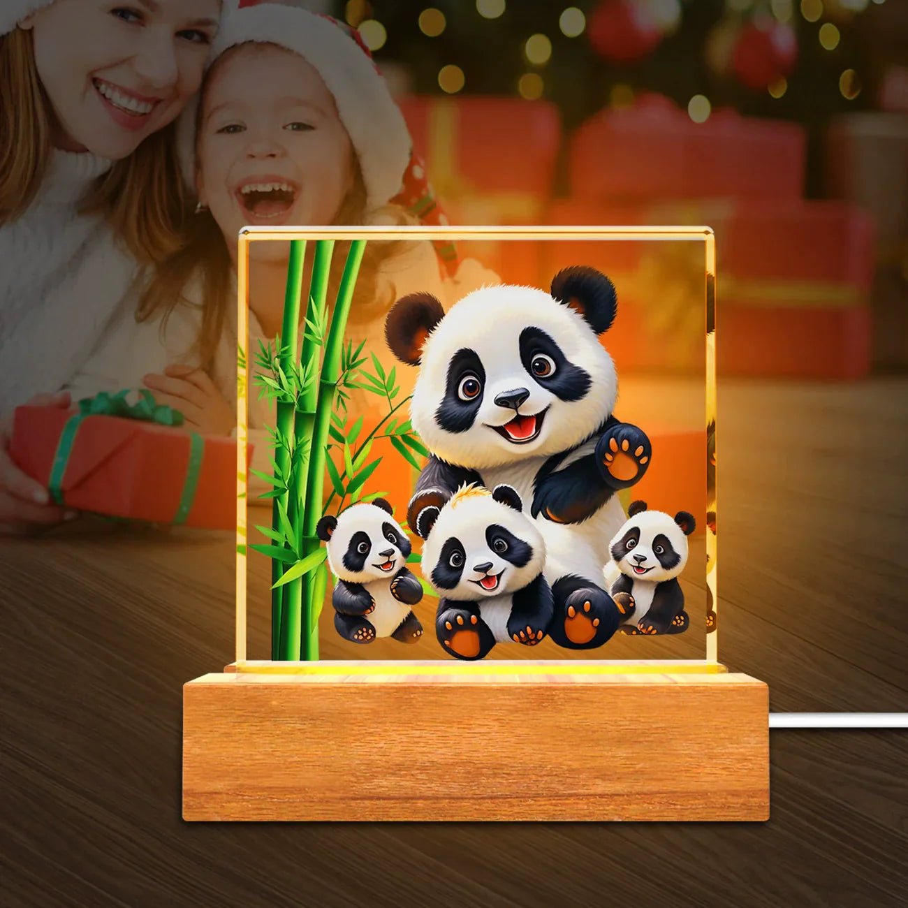 Colorful LED Kids Night Lamp Fun USB Desk Light