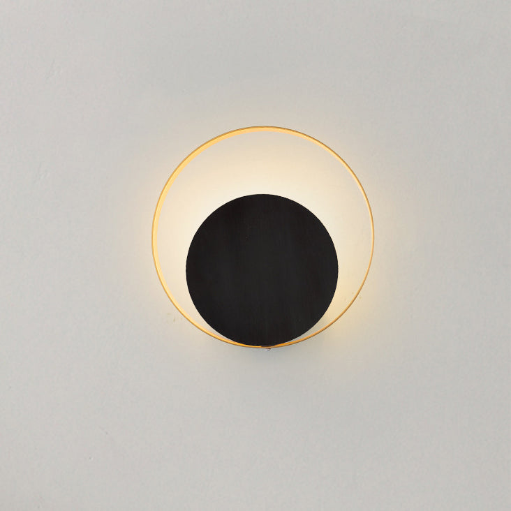 Simple Metal Round Wall Light Lamp For Bedroom