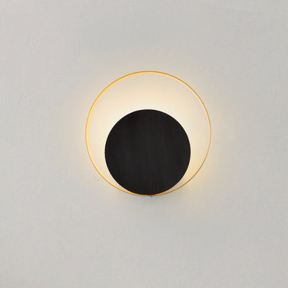 Simple Metal Round Wall Light Lamp For Bedroom