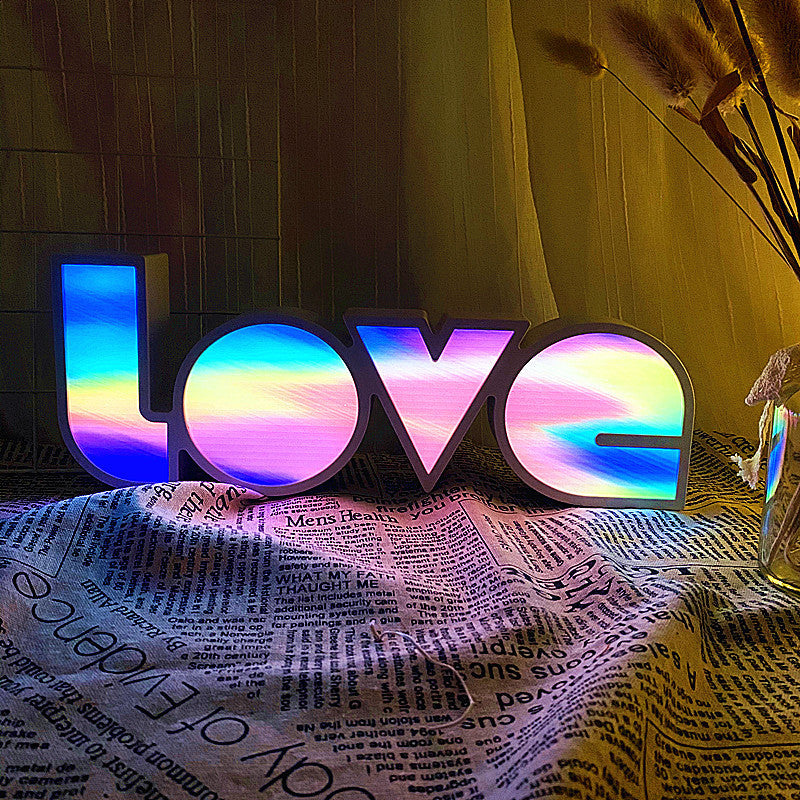 Stylish LED Letter Table Lamp for Bedroom Decor - Cofik