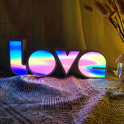 Stylish LED Letter Table Lamp for Bedroom Decor - Cofik