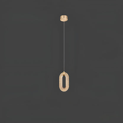 Contemporary Metal LED Hanging Light Fixture