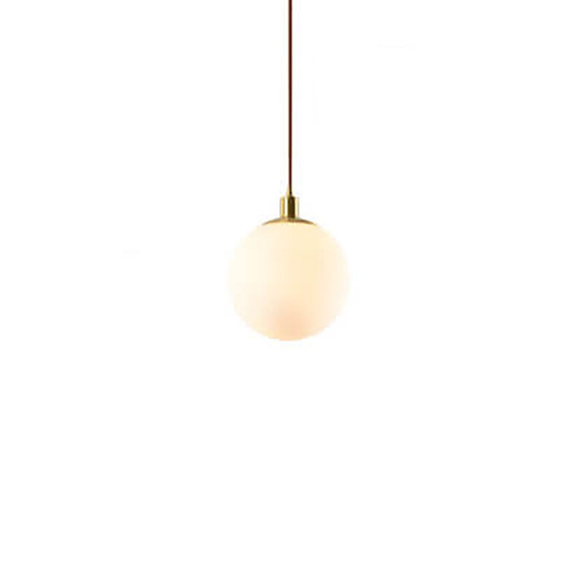 Elegant Glass Pendant Light Adjustable Gold Finish