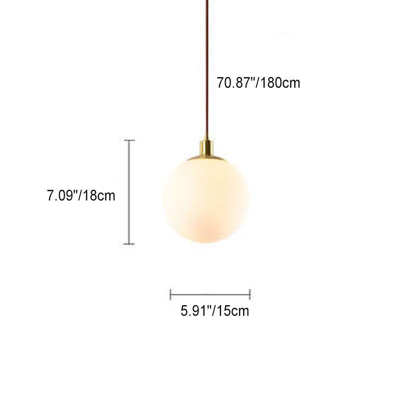 Elegant Glass Pendant Light Adjustable Gold Finish