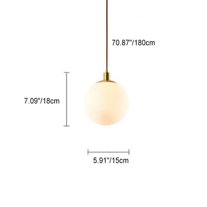 Elegant Glass Pendant Light Adjustable Gold Finish