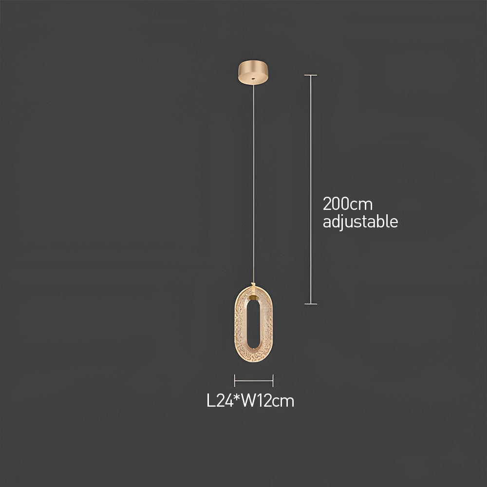 Contemporary Metal LED Hanging Light Fixture - Cofik