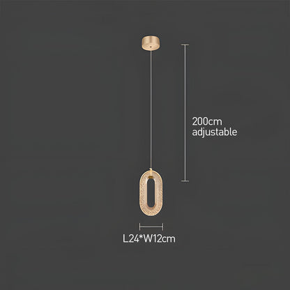 Contemporary Metal LED Hanging Light Fixture - Cofik