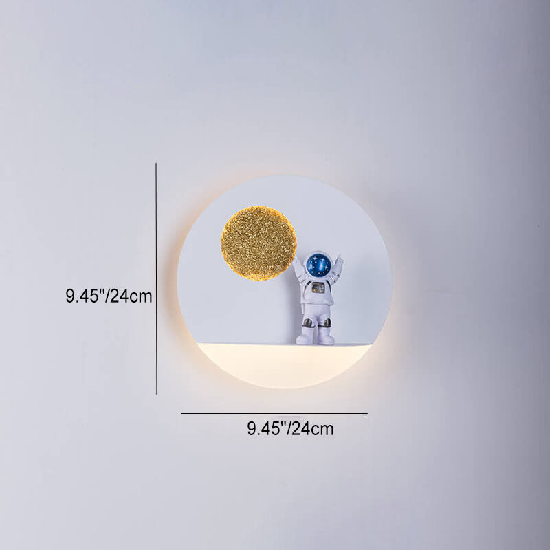 Modern Space Theme Round LED Wall Lamp