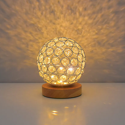 Sleek Compact Round LED Desk Lamp