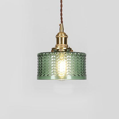 Sleek Copper Glass Pendant Light Fixture